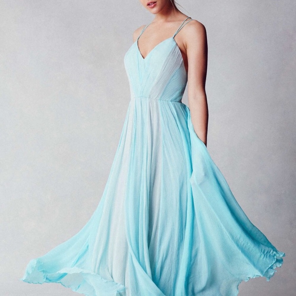 Urban Outfitters Waterfall Chiffon Dress Size 2